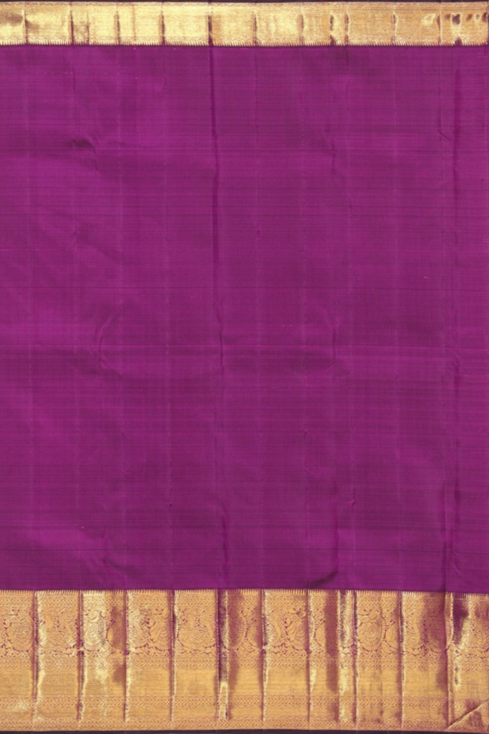 Image of Arani Silk Brocade Off-White Saree